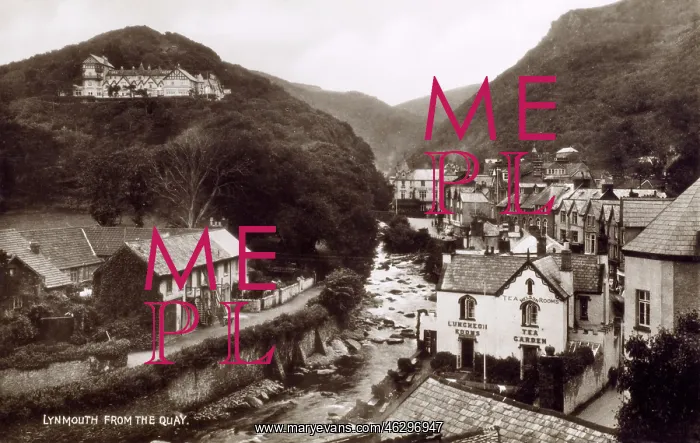 : Lynmouth, Devon - Countisbury Hill : Lynmouth, Devon - Countisbury Hill