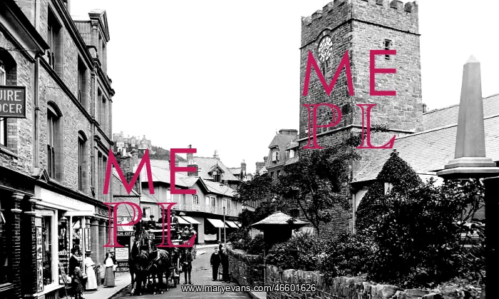  : Lynton, Coach and four in the Village 1911