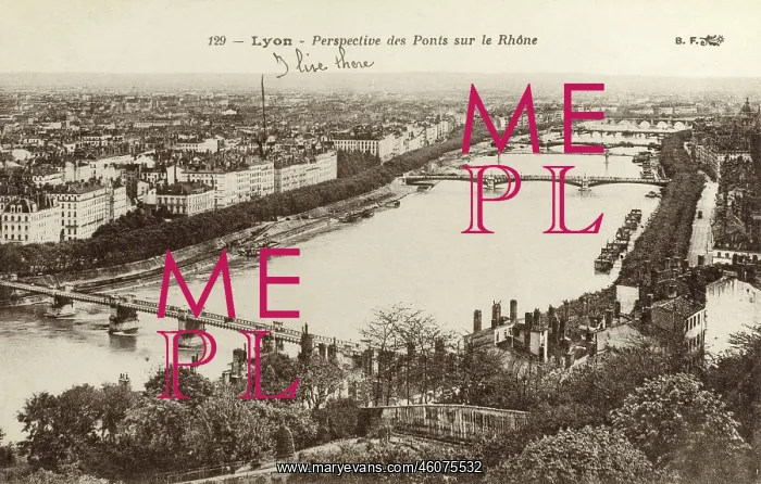 : Lyon - views of the Bridge over the Rhone : Lyon - views of the Bridge over the Rhone