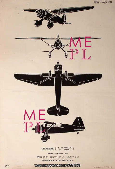 : Lysander Mercury and Perseus planes : Lysander Mercury and Perseus planes