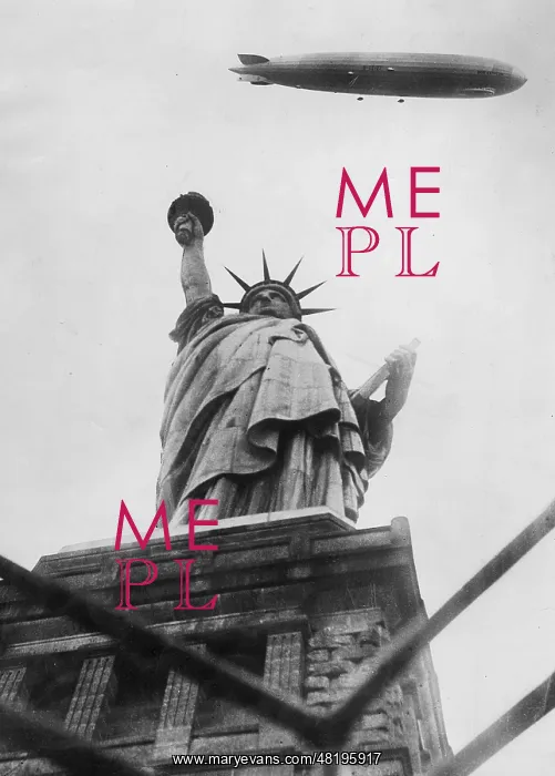 : LZ 127 over the Statue of Liberty, 1929 : LZ 127 over the Statue of Liberty, 1929