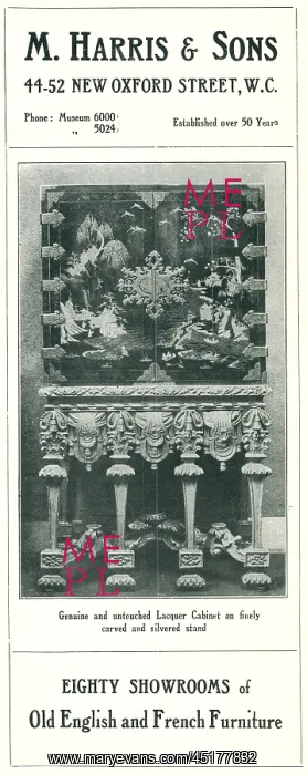  : M. Harris and Sons Advertisement