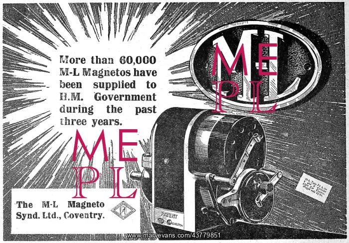 : The M-L Magneto Syndicate. Coventry : The M-L Magneto Syndicate. Coventry