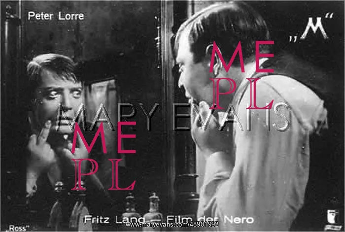 : M (LORRE). Fritz Lang's classic horror film of a psychotic child murderer : M (LORRE). Fritz Lang's classic horror film of a psychotic child murderer