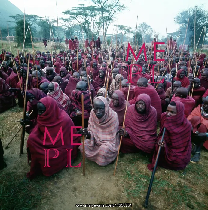 : Maasai graduates from the eunoto after their elevation : Maasai graduates from the eunoto after their elevation