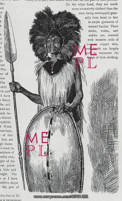 : A Maasai Warrior : A Maasai Warrior