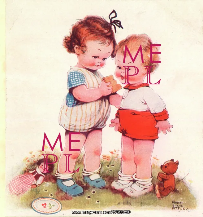  : Mabel Lucie Attwell - Just One Bite - Hovis Bread