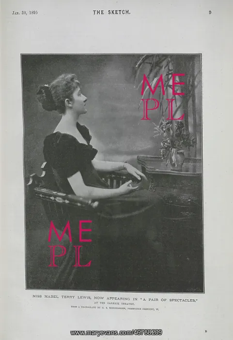 : Mabel Terry Lewis, in A Pair of Spectacles, Garrick Theatre : Mabel Terry Lewis, in A Pair of Spectacles, Garrick Theatre