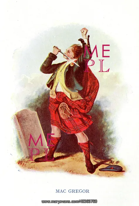 : Mac Gregor, Traditional Scottish Clan Costume : Mac Gregor, Traditional Scottish Clan Costume