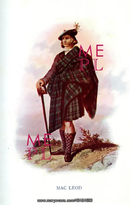 : Mac Leod, Traditional Scottish Clan Costume : Mac Leod, Traditional Scottish Clan Costume