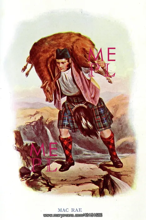 : Mac Rae, Traditional Scottish Clan Costume : Mac Rae, Traditional Scottish Clan Costume