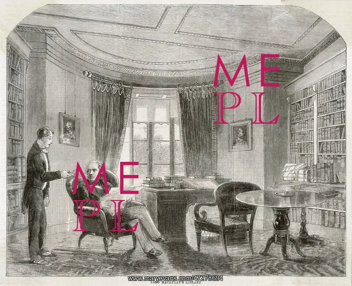 : MACAULAY IN HIS LIBRARY : MACAULAY IN HIS LIBRARY