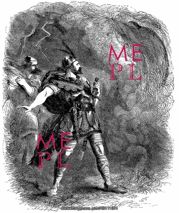 : Macbeth and Banquo encountering the Three Witches : Macbeth and Banquo encountering the Three Witches