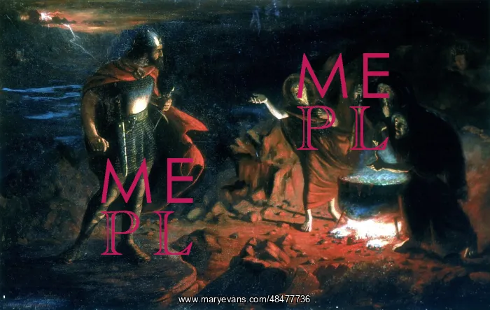 : Macbeth and the Witches by Henry Daniel Chadwick : Macbeth and the Witches by Henry Daniel Chadwick
