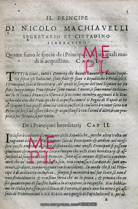 : MACHIAVELLI, Niccol (1469-1527) : MACHIAVELLI, Niccol (1469-1527)