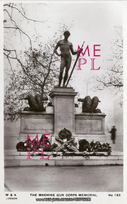 : Machine Gun Corps Memorial, Hyde Park Corner, London : Machine Gun Corps Memorial, Hyde Park Corner, London