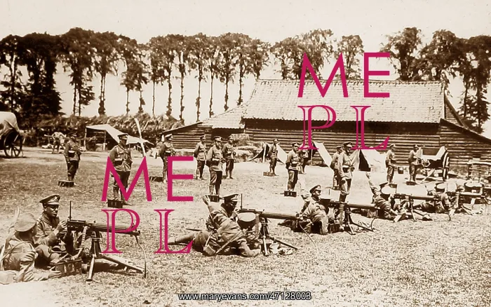  : Machine Gun Corps training during WW1