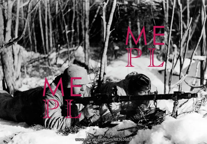 : Machine-gun guards on the Eastern Front, 1943 : Machine-gun guards on the Eastern Front, 1943