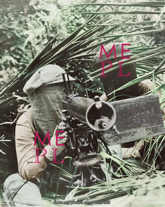  : Machine gunners in the Caribbean area wearing