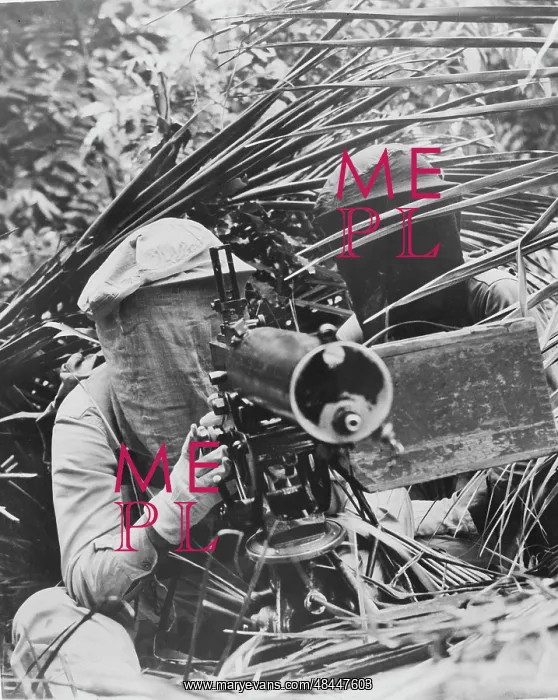 : Machine gunners in the Caribbean area wearing : Machine gunners in the Caribbean area wearing