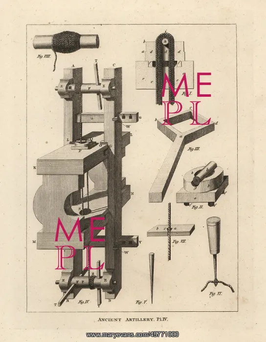 : Machine and method for stringing the balista : Machine and method for stringing the balista