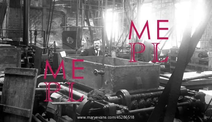 : Machine plank shop at Battersby's hatworks : Machine plank shop at Battersby's hatworks