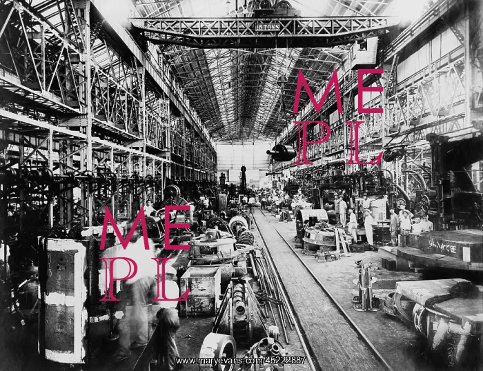 : Machine shops of the Mitsubishi plant, Kobe, ? : Machine shops of the Mitsubishi plant, Kobe, ?