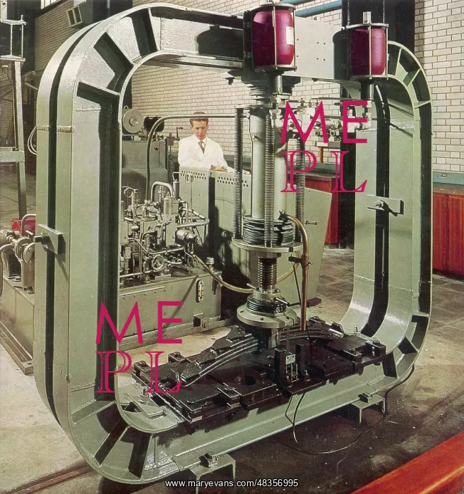 : Machine for testing wagon springs : Machine for testing wagon springs