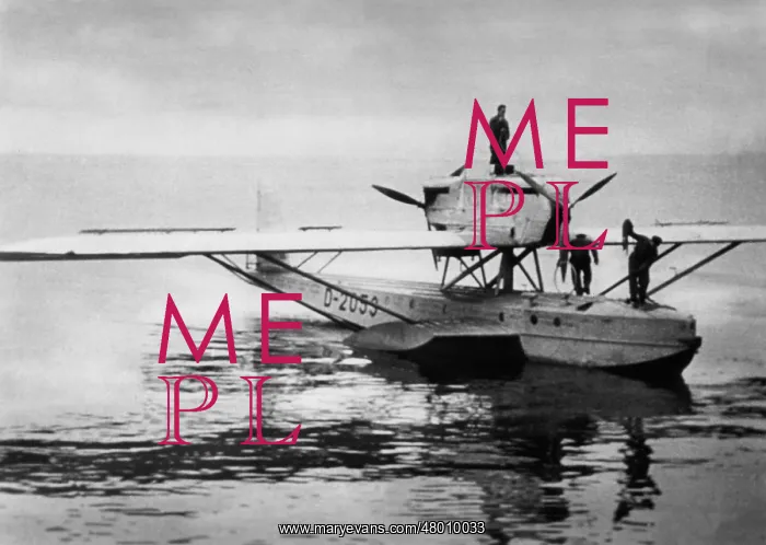 : Machine of Wolfgang von Gronau on the Bodensee, 1932 : Machine of Wolfgang von Gronau on the Bodensee, 1932