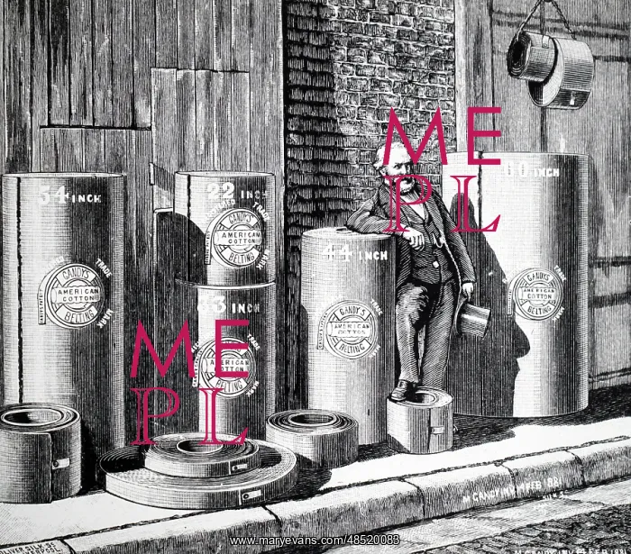 : Machinery belting, made by Maurice Gandy : Machinery belting, made by Maurice Gandy