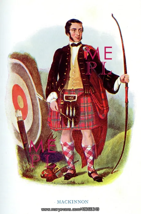 : MacKinnon, Traditional Scottish Clan Costume : MacKinnon, Traditional Scottish Clan Costume