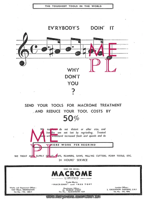 : Macrome Treatment For Machine Tools : Macrome Treatment For Machine Tools