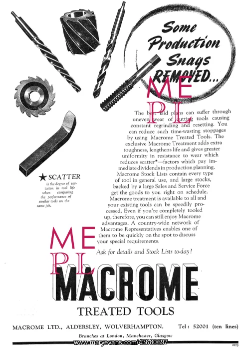 : Macrome Treatments For Cutting Tools : Macrome Treatments For Cutting Tools