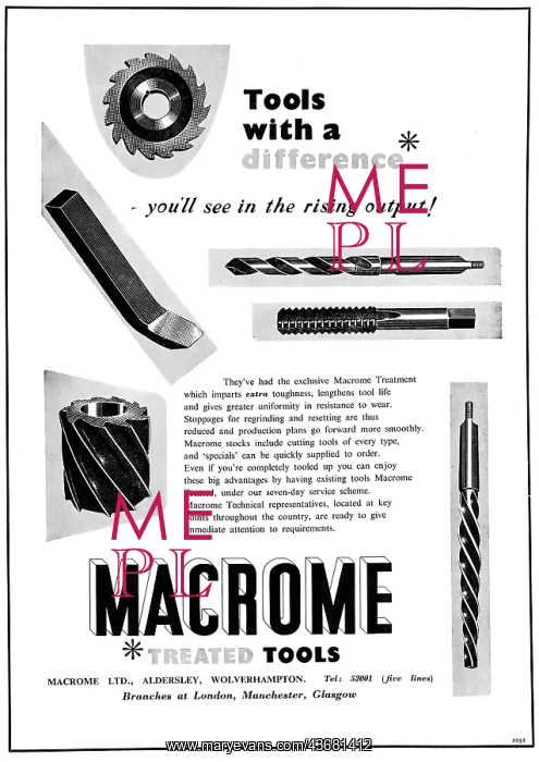 : Macrome Treatments For Cutting Tools : Macrome Treatments For Cutting Tools