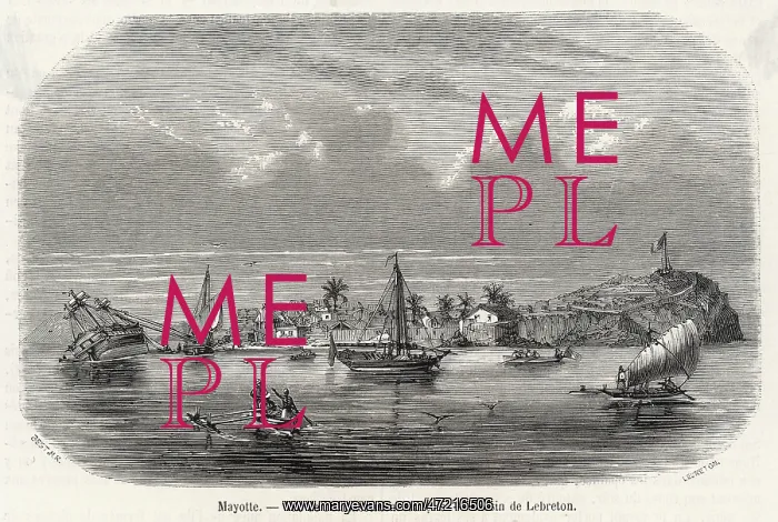 : MADAGASCAR / COMOROS 1855 : MADAGASCAR / COMOROS 1855