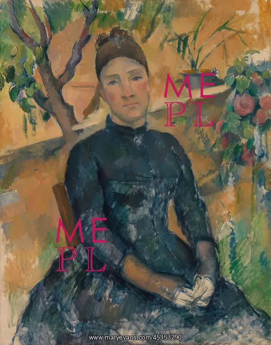 : Madame Cezanne, by Paul Cezanne : Madame Cezanne, by Paul Cezanne