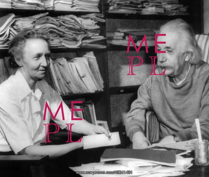 : Madame Joliot-Curie visits of Albert Einstein. ? : Madame Joliot-Curie visits of Albert Einstein. ?