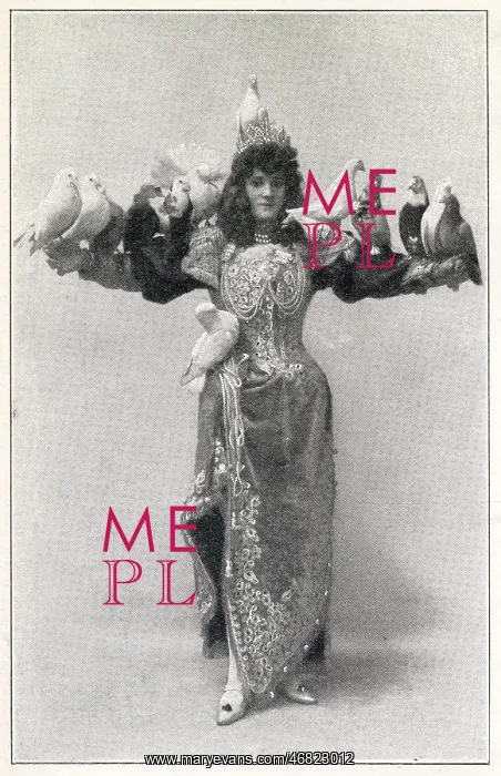 : Madame Marzella with her birds : Madame Marzella with her birds