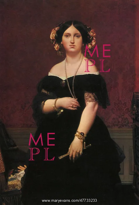 : Madame Moitessier, by Ingres : Madame Moitessier, by Ingres