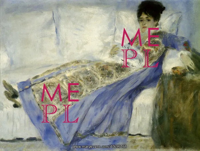  : Madame Monet on a Sofa, by Renoir