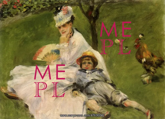: Madame Monet and Her Son, by Renoir : Madame Monet and Her Son, by Renoir