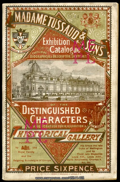 : Madame Tussaud Catalogue : Madame Tussaud Catalogue