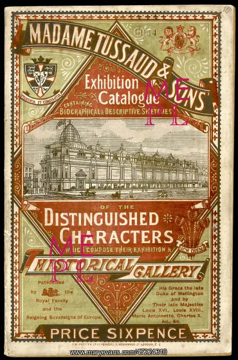 : Madame Tussaud Catalogue : Madame Tussaud Catalogue
