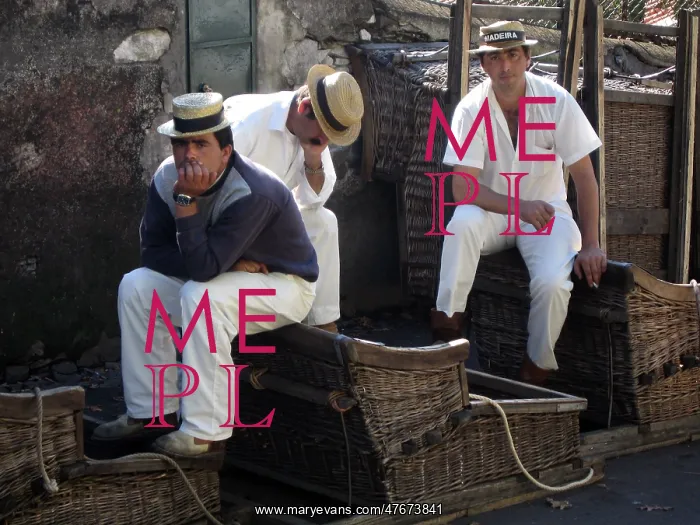 : Madeira - Monte sledge drivers, or carreiros : Madeira - Monte sledge drivers, or carreiros