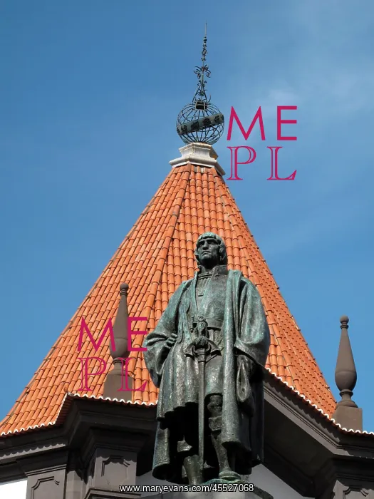 : Madeira - Statue of J.G. Zarco : Madeira - Statue of J.G. Zarco