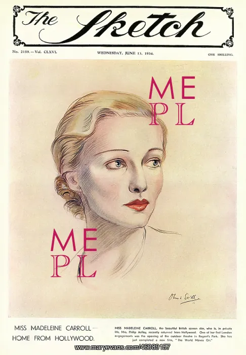 : Madeleine Carroll by Olive Snell : Madeleine Carroll by Olive Snell