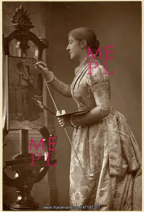 : Madge Kendal at Easel : Madge Kendal at Easel