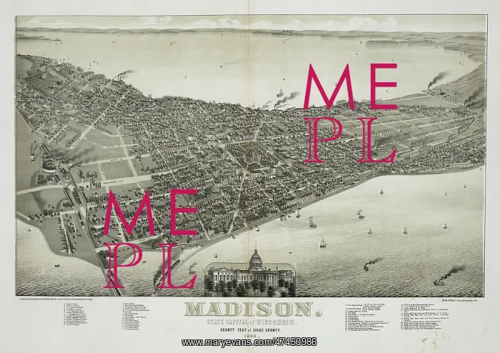 : Madison, state capital of Wisconsin 1885 : Madison, state capital of Wisconsin 1885