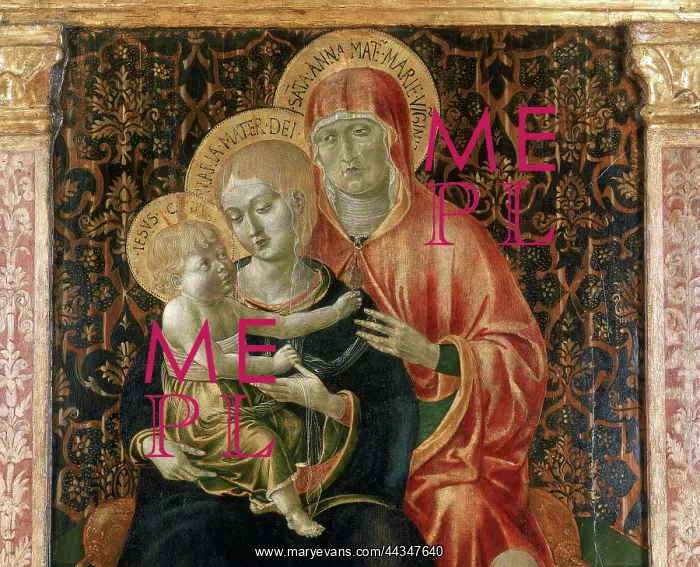 : Detail of the Madonna and : Detail of the Madonna and