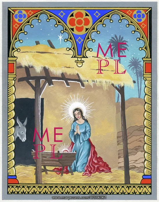 : Madonna adoring in the stable : Madonna adoring in the stable